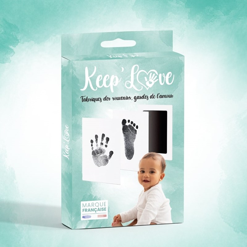 Keep'love - Kit d'empreinte pour main et pied bébé