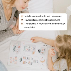 Affiche rituel du coucher – 4 étapes pour aider son enfant à bien s’endormir