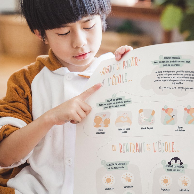 Affiche en route pour l’école – aider son enfant à s’épanouir à l’école