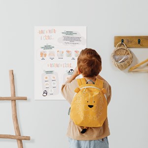 Poster départ à l'école - routine