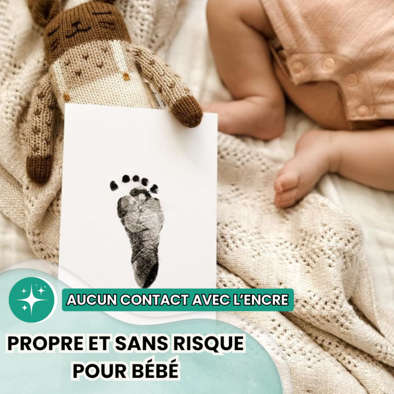 2 kit d'empreinte pour main et pied bébé (Keep love) - Image 3