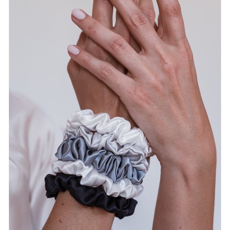 Lot de 5 chouchous en soie 19 mo