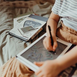 Kidydraw-mini tablette à dessin 30 dinosaures