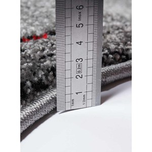 Tapis rond 140x140 rond rouge