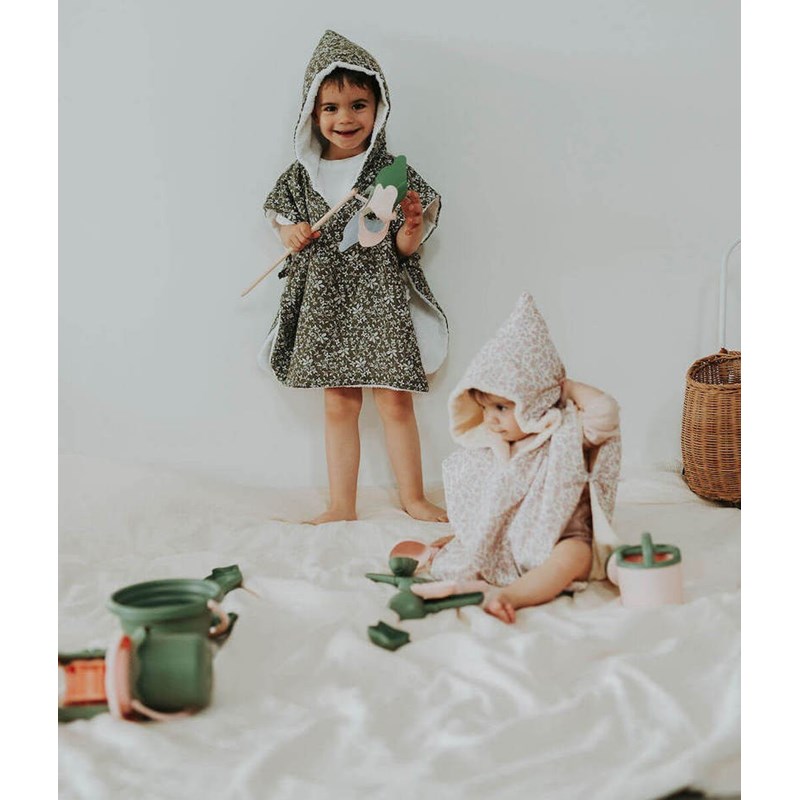 Manufacture des bébés français - Poncho de bain fougère