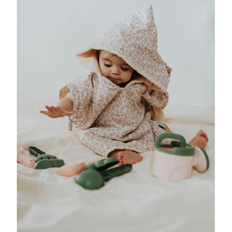 Manufacture des bébés français - Poncho de bain lilas