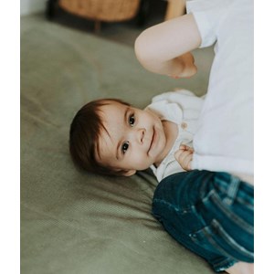 Tapis de motricité carré vert sauge