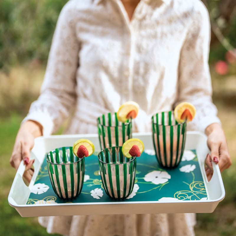 Plateau Et Bols Rétro Martini Huston Harvest - Céramique Multicolore - 5 Pièces - Occasion
