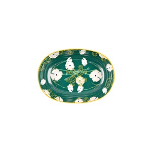 Lot 2 saladiers ovales en mélamine vert