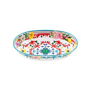 Lot 2 saladiers en mélamine à motifs