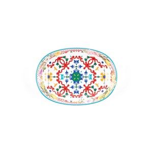 Lot 2 saladiers en mélamine à motifs