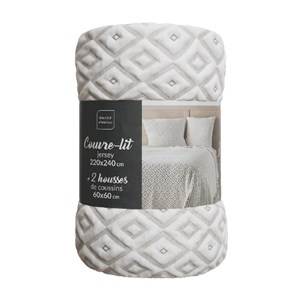 Couvre-lit 2 personnes matelassé 220x240