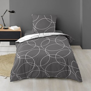 Housse de couette 140x200 elton + taie m