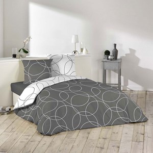 Housse de couette 140x200 elton + taie m