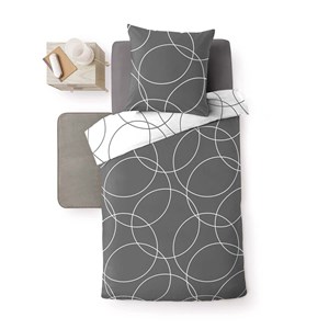 Housse de couette 140x200 elton + taie m
