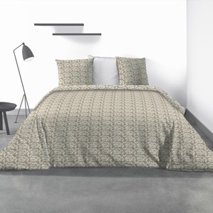 Housse de couette 240x220 carmel + 2 tai