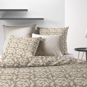 Housse de couette 240x220 carmel + 2 tai