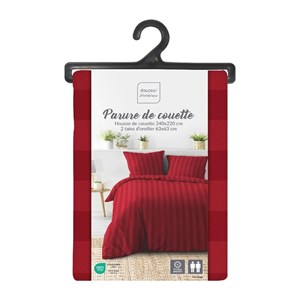 Housse de couette 240x220 + 2 taies cléo