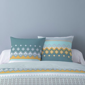 Housse de couette 240x220 elki + 2 taies