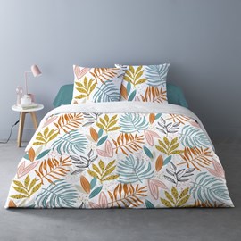 Housse de couette 240x220 floris + 2 tai