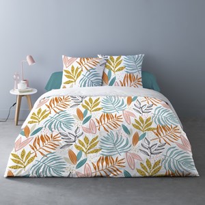 Housse de couette 240x220 floris + 2 tai