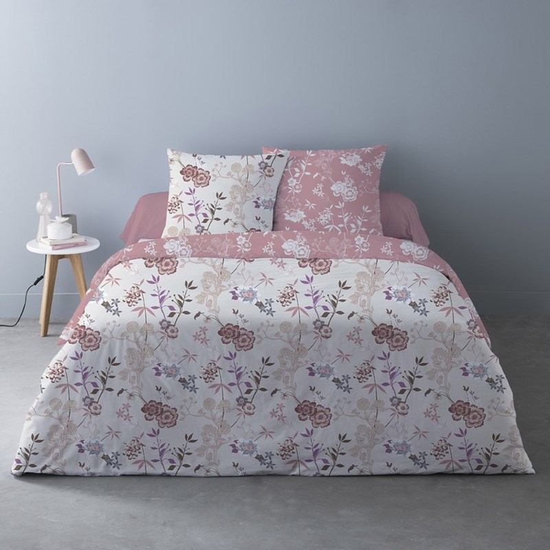 Dourev - Housse de couette 240x220 hana rose + 2