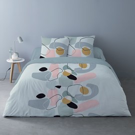Housse de couette 240x220 kim + 2 taies
