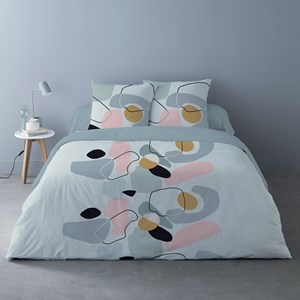 Housse de couette 240x220 kim + 2 taies