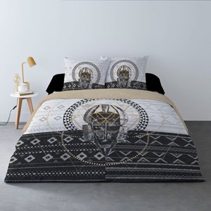 Housse de couette 240x220 masque + 2 tai