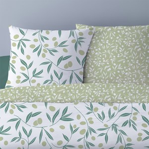 Housse de couette 240x220 misaki vert +