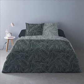 Housse de couette 240x220 monti gris + 2