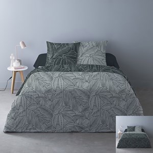 Housse de couette 240x220 monti gris + 2