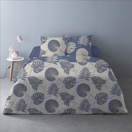 Housse de couette 240x220 olivia bleu +