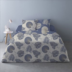 Housse de couette 240x220 olivia bleu +