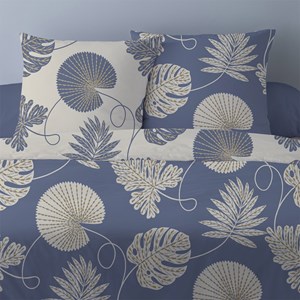 Housse de couette 240x220 olivia bleu +