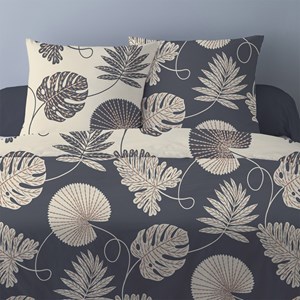 Housse de couette 240x220 olivia gris +