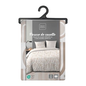 Housse de couette 240x220 + 2 taies pand
