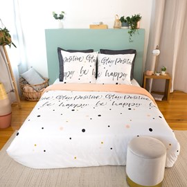 Housse de couette 240x220 positive + 2 t