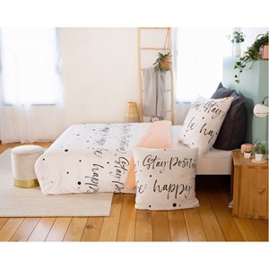 Housse de couette 240x220 positive + 2 t