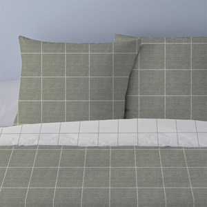 Housse de couette 240x220 régis vert + 2
