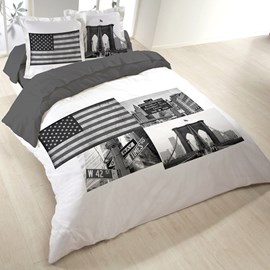Housse de couette 240x220 time square +