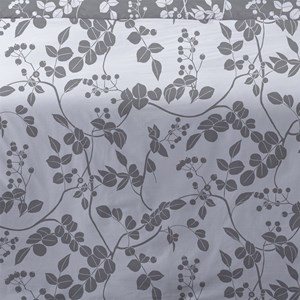Housse de couette 240x220 yuka gris + 2