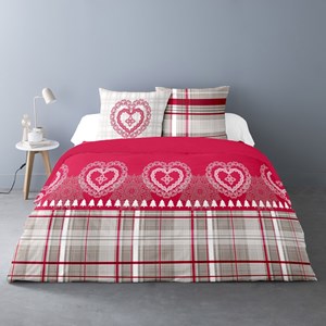 Housse de couette 260x240 cœur de charme