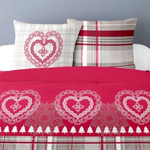 Housse de couette 260x240 cœur de charme