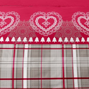 Housse de couette 260x240 cœur de charme