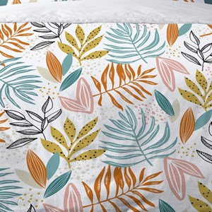 Housse de couette 260x240 floris + 2 tai