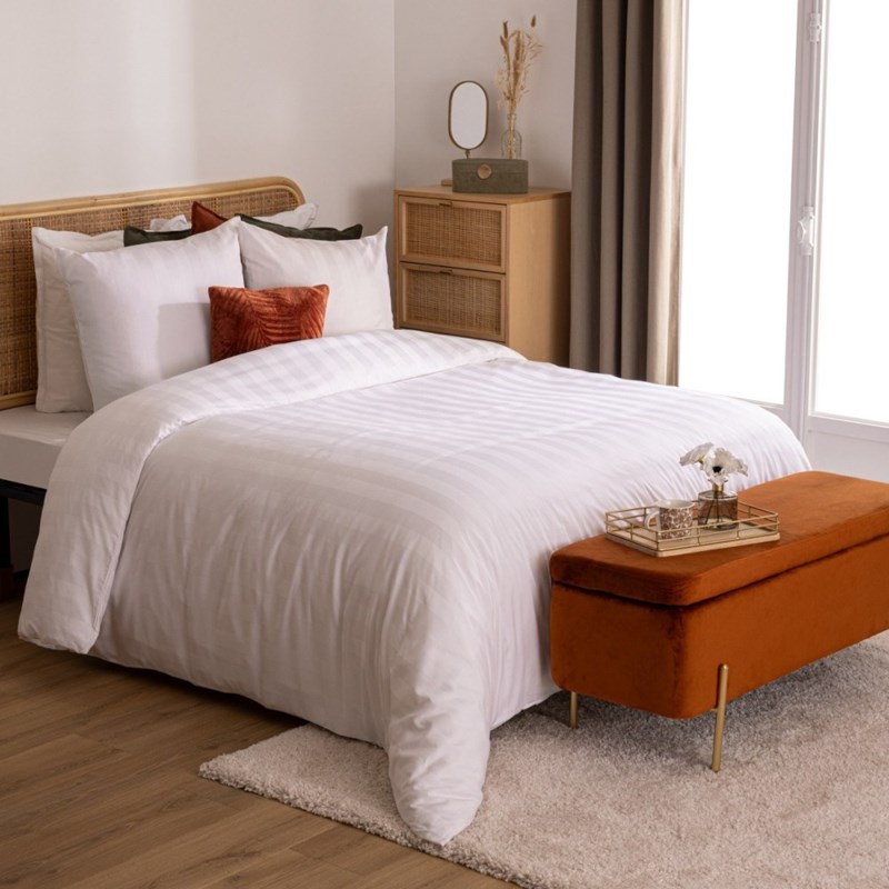 Atmosphera, créateur d’intérieur - Housse de couette 260x240 + 2 taies coto