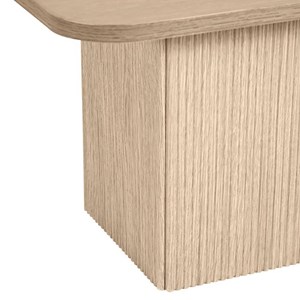 Lot de 2 tables gigognes mélaminé nature