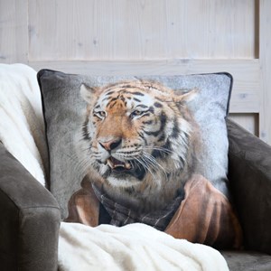 Coussin 45x45 cm bradford tigre