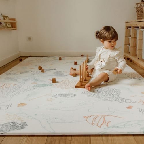 Tapilou - Tapis de jeu xl - le coquillage